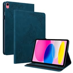 iPad 10.9 (2022) -tablettikotelon kansi Buterfly Imprinting - Sininen