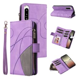 KT Multifunktion Series-5 Til Sony Xperia 5 IV Telefontaske - Lilla