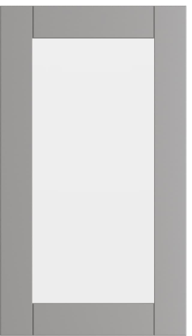 Epoq Shaker Steel Grey glassdør til kjøkken 40x70 (stålgrå)