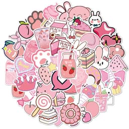 Girly Graffiti Stickers 50-pack Rosa