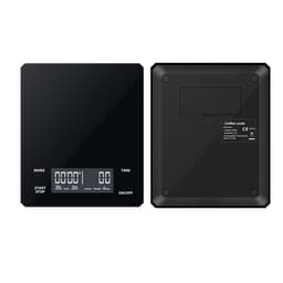Oppladbar kaffevekt med timer 3 kg / 0,1 g Sort