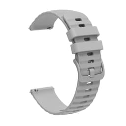 Klockarmband silikon Grå 22 mm Samsung Galaxy Watch 3 45 mm/Gear S3 Classic, Huawei watch GT Runner/GT2 Pro, Huami amazfit GTR 3, Garmin Venu 2, Fossil Gen 5 Carlyle /Julianna