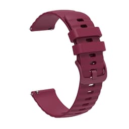 Klockarmband silikon Viininpunainen 20 mm Samsung Galaxy Watch 5/4 40mm 44mm/Gear Sport, Huawei Watch GT3 42 mm, Honor Watch SE, Huami Amazfit GTS 3,Garmin Forerunner 158/55/245/645/Venu Sq