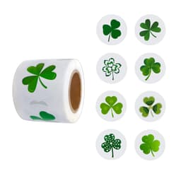 St. Patrick's Day Stickers 1 rulle 500 st Grön