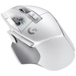 Logitech G502 X Lightspeed trådlös gamingmus (vit)