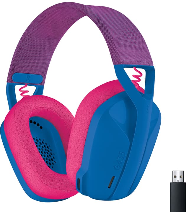 Logitech G435 hörlurar för gaming (blå)
