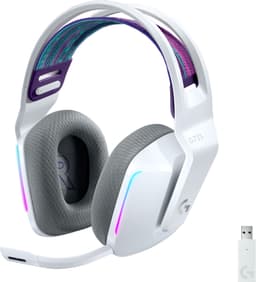 Logitech G733 Wireless Lightspeed RGB gaming headset (hvid)