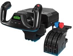 Logitech G Saitek Pro yoke + gashåndtag