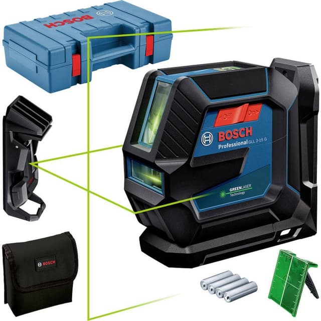 Bosch Professional GLL 2-15 G Linjelaser inkl. väska