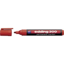 Edding Permanent bläckpenna edding 300 Röd vattensäker: