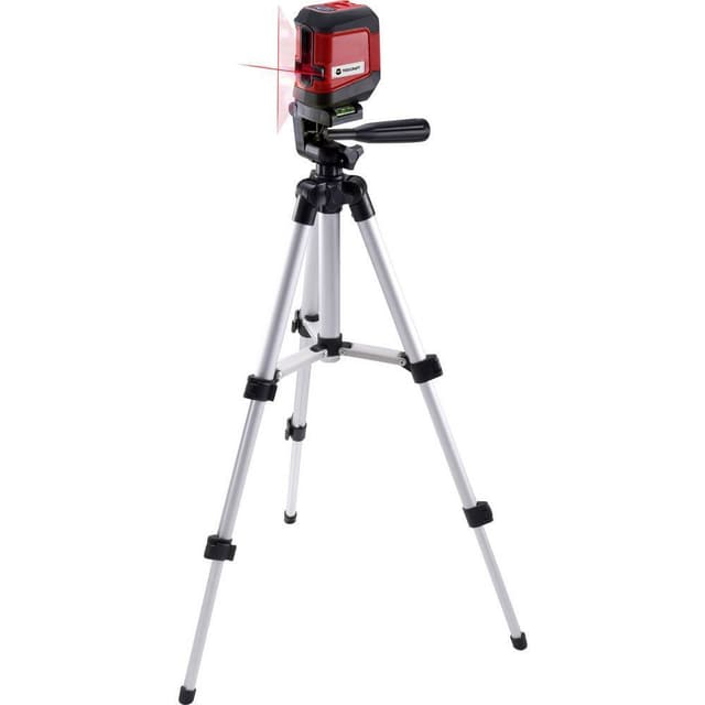 TOOLCRAFT CL8 Korslinjelaser inkl. stativ,