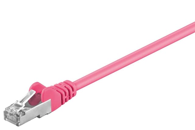 Goobay Patchkabel CAT 5e, SF/UTP, magenta, 3 m