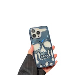 Matkapuhelimen kotelo kallolla Sininen iPhone 14 Pro