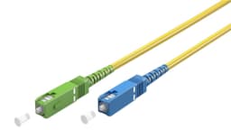 Fiberoptisk kabel (FTTH), Singlemode (OS2) Yellow, gul (Simplex), 25 m