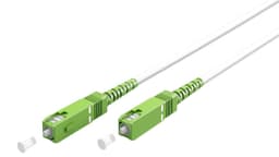 Goobay Lyslederkabel (FTTH), Singlemode (OS2) White, hvid (Simplex), 2 m