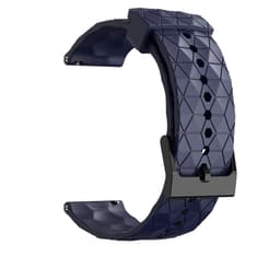 Klockarmband silikon med strukturmönster Mørkeblå 22 mm Samsung Galaxy Watch 3 45mm/Gear S3/S3 Classic/S3 Frontier, Huawei Watch GT Runner, Huami Amazfit GTR 3, Honor Watch GS 3, Garmin Venus 2