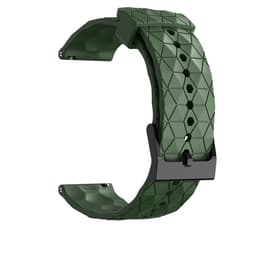 Klokkereim silikon med teksturert mønster Mørk grønn 22 mm Samsung Galaxy Watch 3 45mm/Gear S3/S3 Classic/S3 Frontier, Huawei Watch GT Runner, Huami Amazfit GTR 3, Honor Watch GS 3, Garmin Venus 2