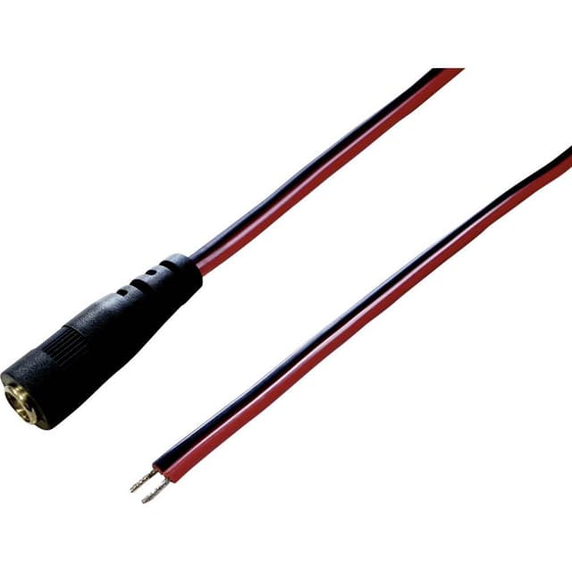 TRU COMPONENTS DC-kabel DC-hylsdon - Öppen ände 2.10 mm