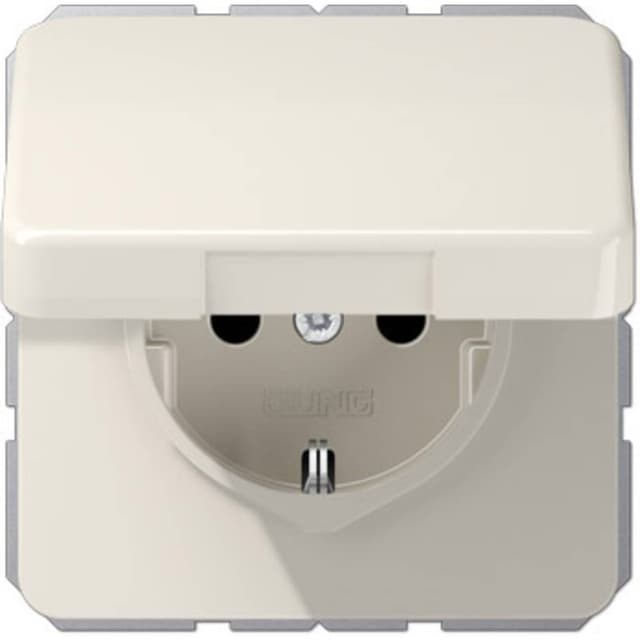 Jung 1x Insats Vägguttag lock Cremevit CD1520BFKIKL