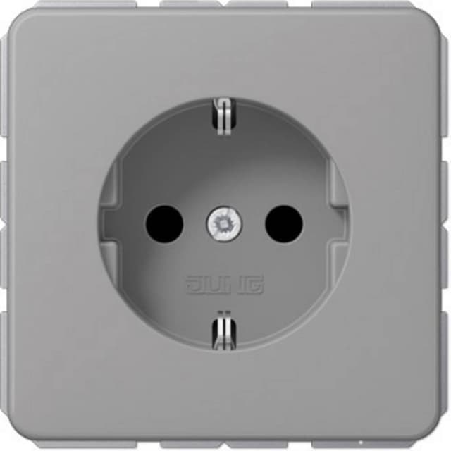 Jung 1x Insats Vägguttag Grå CD1520GR