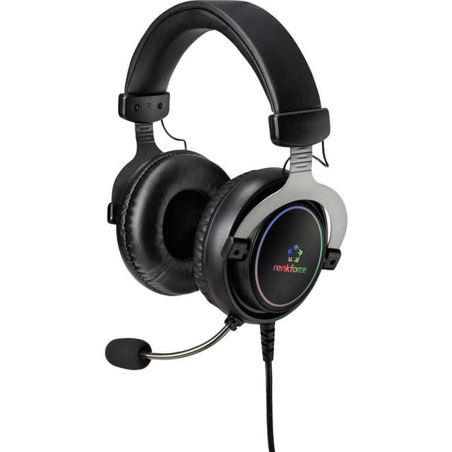 Renkforce RF-GH-300 Spel Over Ear-hörlurar Over Ear