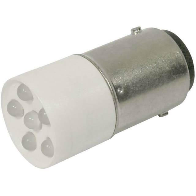 CML LED-signallampe BA15d Kølig hvid 24 V/DC, 24 V/AC