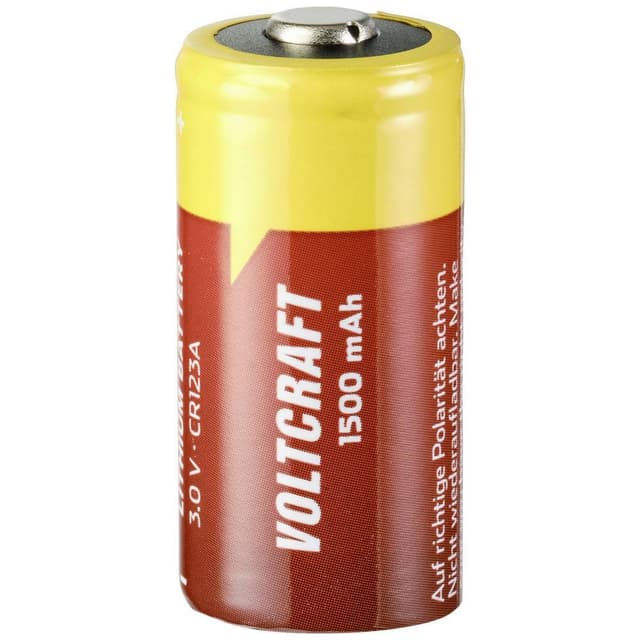 Fotobatteri CR123A Litium VOLTCRAFT CR123A 1500 mAh 3 V
