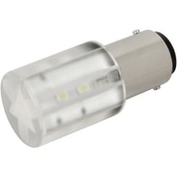 CML LED-signallampe BA15d Kølig hvid 24 V/DC, 24 V/AC 1400 mcd