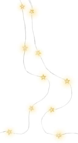 Goobay 20 LED-valosarjaa hopealangalla ""Stars""