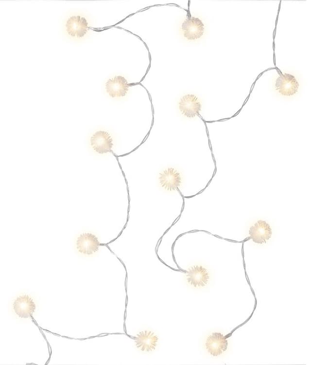 Goobay 20 LED ljusslinga ""Snöboll""
