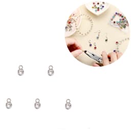 DIY vedhæng til smykkefremstilling 5-pak Sølv