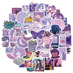 Sarjakuvatarrat 50 kpl Violetti