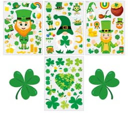 Vinduesmærkater St. Patrick&#39 s Day Static 4 ark MultiColor