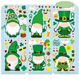 St. Patrick&#39 s Day klistermærker 24-pak MultiColor