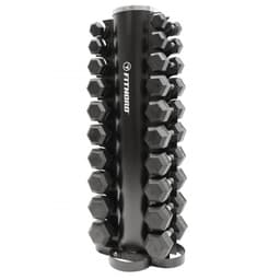 FitNord Hex-Dumbbell Set 1-10 kg + Rack, Paket Hantlar - Hex