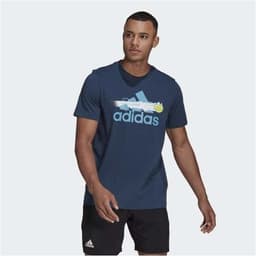 Adidas Graphic Logo Tee, Padel- och tennis T-shirt herr M
