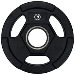 FitNord Weight Plate Tri Grip 50 mm, Styk, Vægtskive Gummieret 2,5 kg
