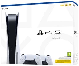 PlayStation 5 + 2x DualSense-kontroller (paket)