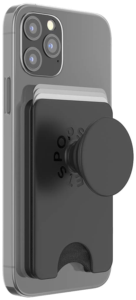 PopSockets: PopWallet voor MagSafe - Adapterring voor MagSafe Inbegrepen - Kaarthouder met een geïntegreerde verwisselbare PopTop voor smartphones en hoesjes - Aurange