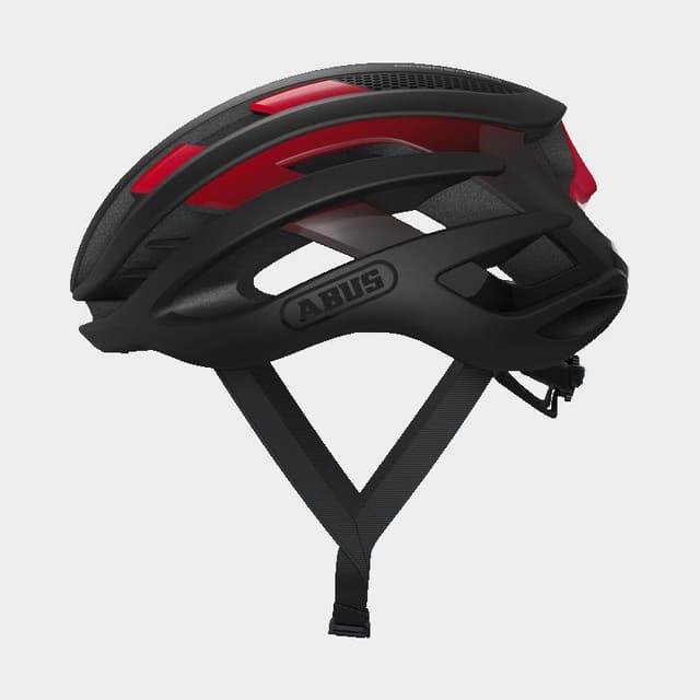Abus AirBreaker Black Red, Cykelhjälm Röd S