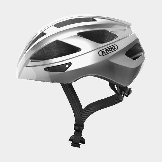 Abus Macator Gleam Silver, Cykelhjälm Silver M