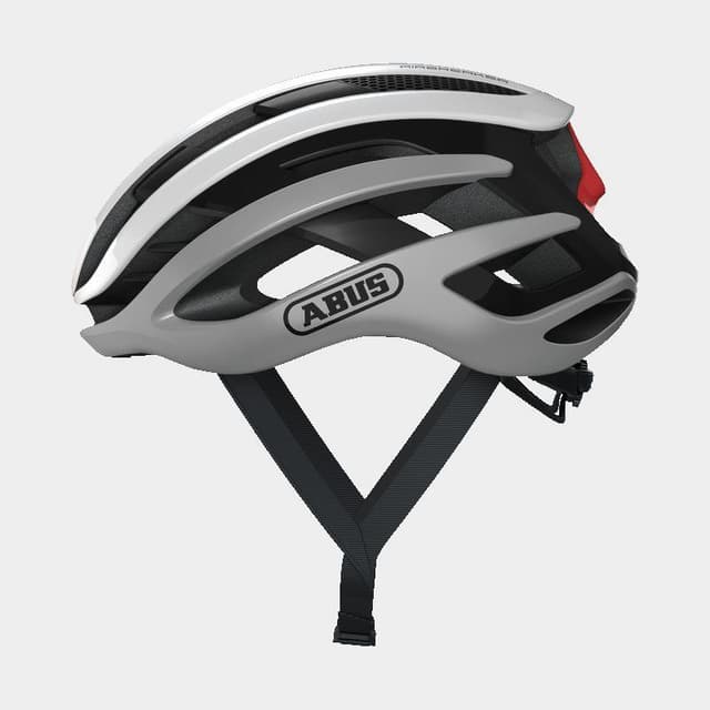 Abus AirBreaker Silver White, Cykelhjälm Silver S