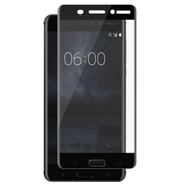 Panzer Nokia 6 skjermbeskytter (sort)