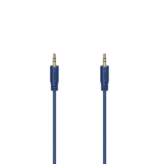 HAMA Lydkabel Flexi-Slim 3,5mm-3,5mm Gull Blå 0,75m