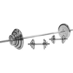 Gorilla Sports Vektstang Hantler KROM - 100 kg