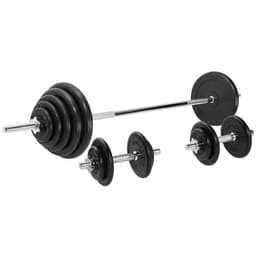 Gorilla Sports Skivstång Hantlar GUMMI - 100kg