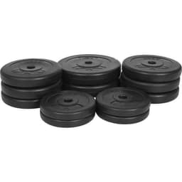 Gorilla Sports Vektsett 30kg 25/26 mm - 4x1,25kg 6x2,5kg 2x5kg