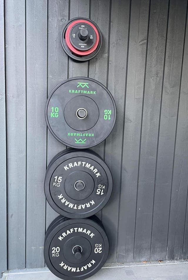 Kraftmark Oppbevaring av treningsutstyr - Veggholdere for Bumpers