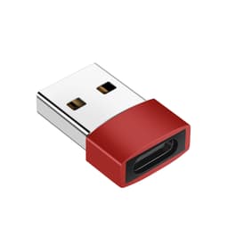 USB C til USB 2.0-adapter Rød