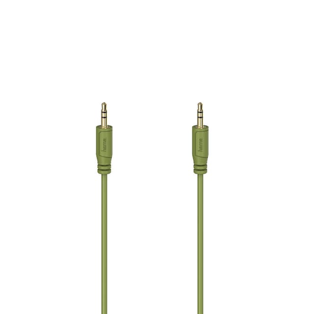 HAMA Lydkabel Flexi-Slim 3,5mm-3,5mm Gull Grønn 0,75m
